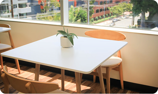Beautifully designed therapy office at Olida
